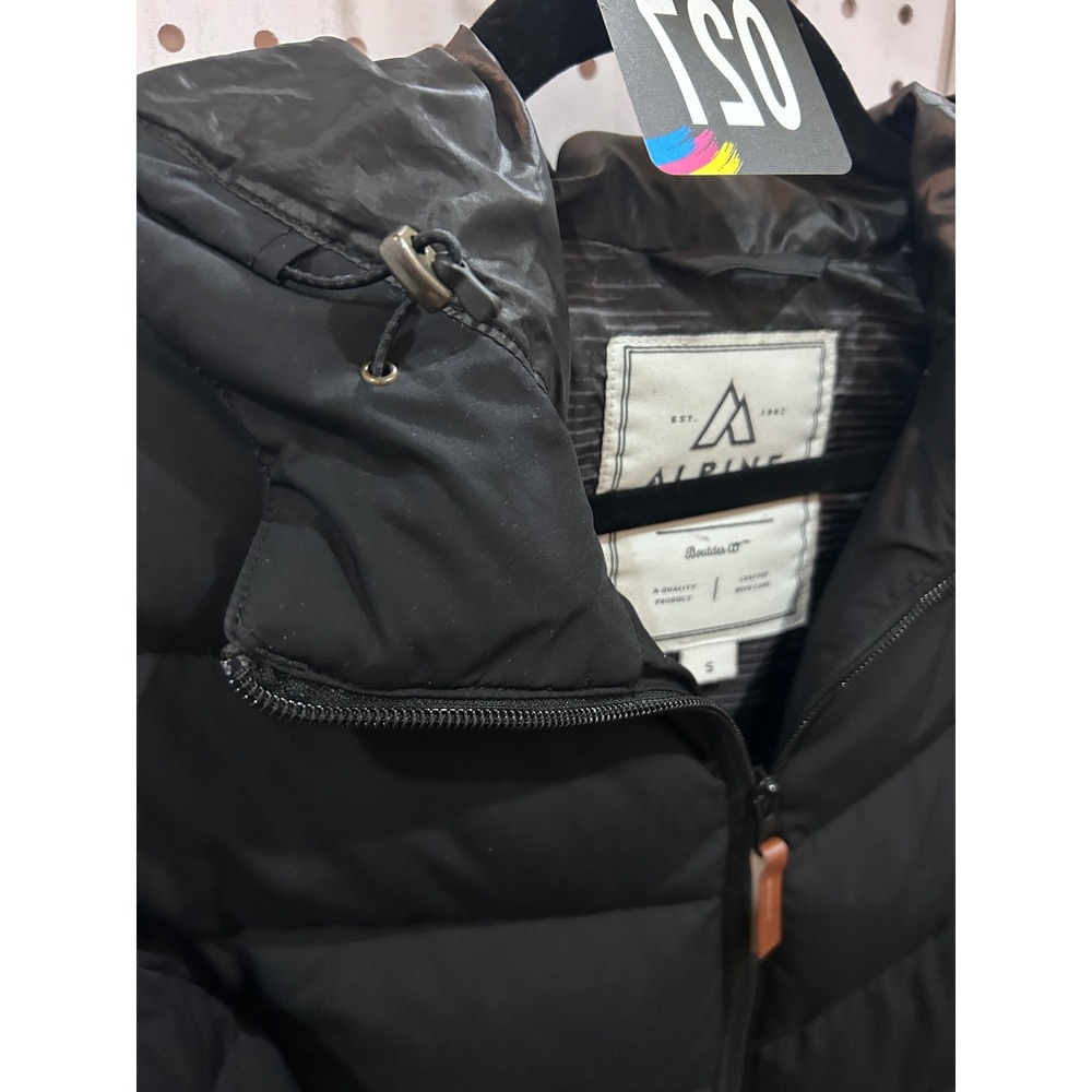 ALPINE Boulder CO Black Puffer Hooded Winter Jacket Women's Size S - Picture 7 of 10